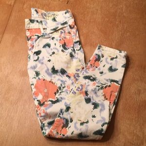 Gap floral print legging jeans